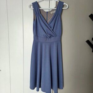 Grace Karin Periwinkle Blue Fit & Flare Dress Size S Sleeveless Knee Length